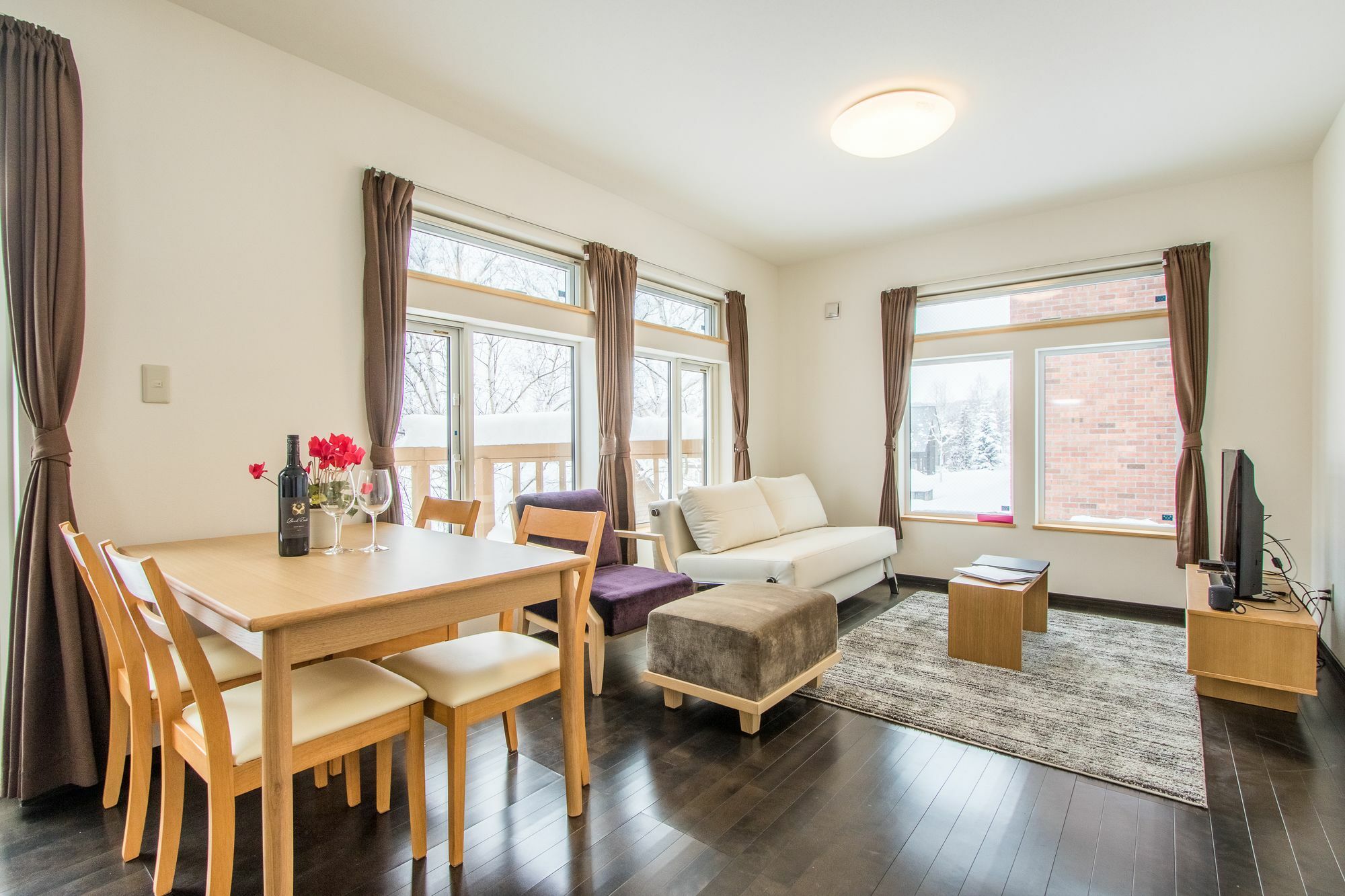 Lodge Mori Apartments Hirafu Bagian luar foto